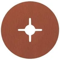 Circular saw blade with center cross design.