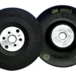 Two abrasive grinding discs side by side