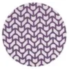 Purple circular geometric patterned rug design