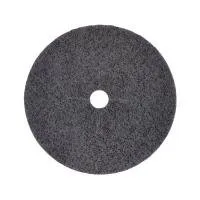 Black circular floor polishing pad