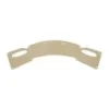 Curved guitar pickguard with screw holes