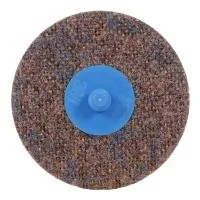 Coarse brown abrasive wheel with blue center