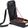 Multimeter with cables in a black carrying case.