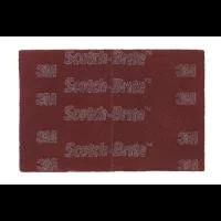 Scotch-Brite abrasive pad, maroon color