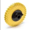 Yellow rotary tire cleaning brush tool