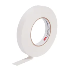 Roll of white electrical tape, side view