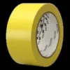 Yellow industrial adhesive tape roll