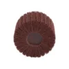 Brown circular sanding disc with radial design