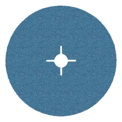 Blue circular abrasive sanding disc