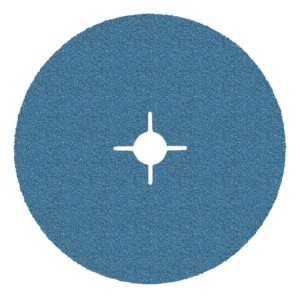 Blue circular abrasive sanding disc