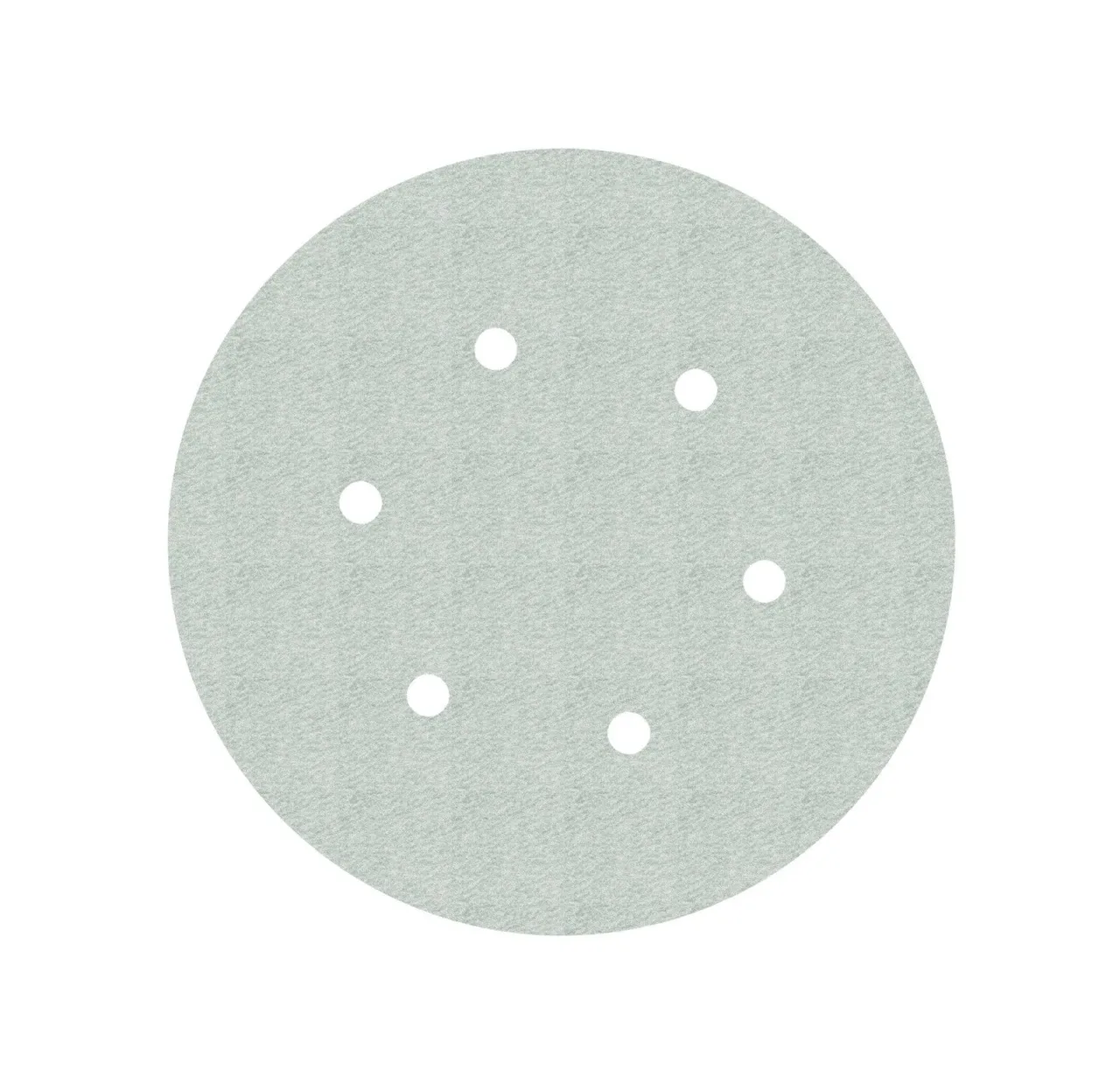 Round sandpaper disc with eight holes