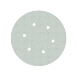 Round sandpaper disc with eight holes