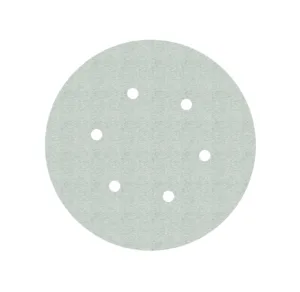 Round sandpaper disc with eight holes
