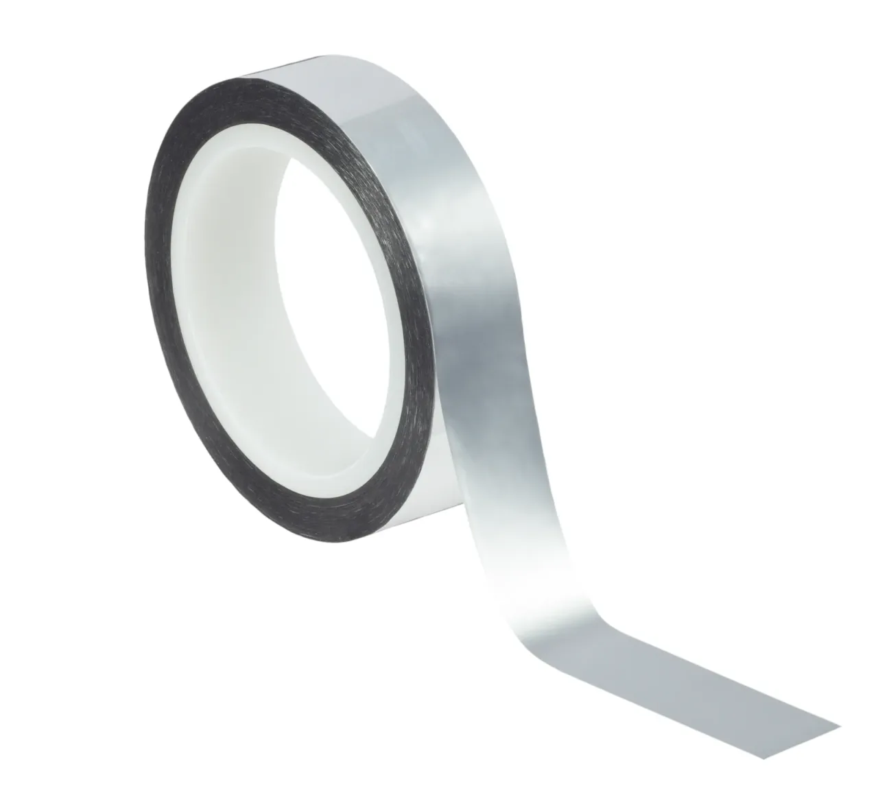 Roll of aluminum tape unspooled