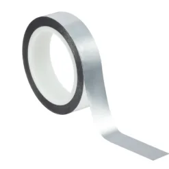Roll of aluminum tape unspooled