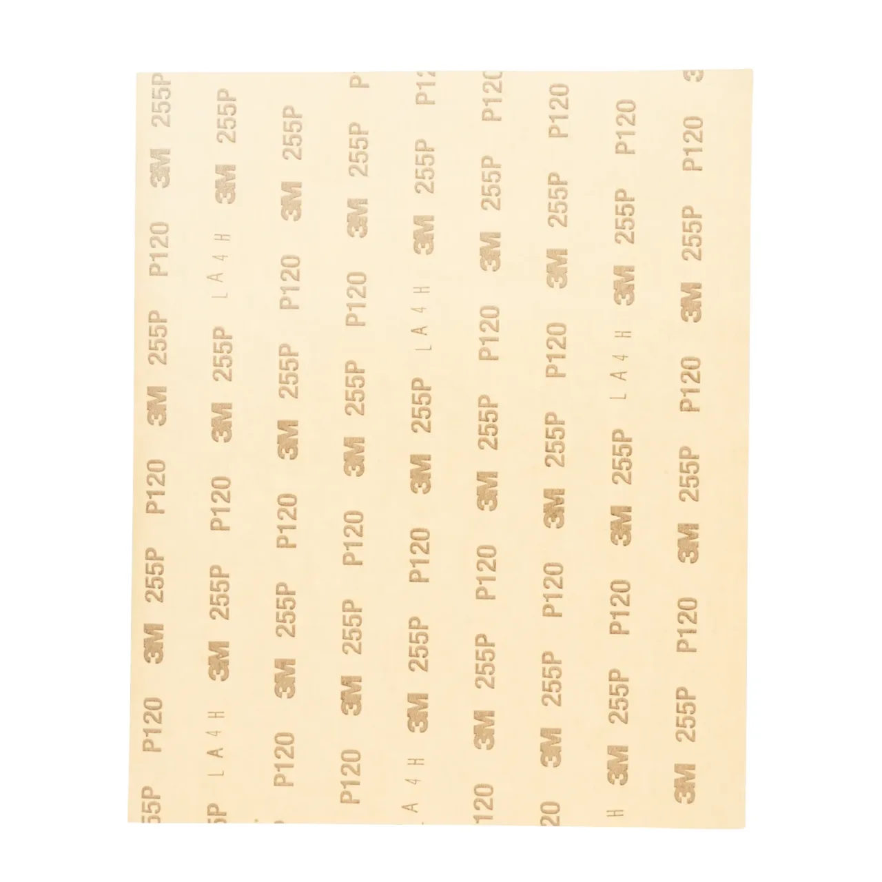 3M P120 sandpaper sheet, beige color