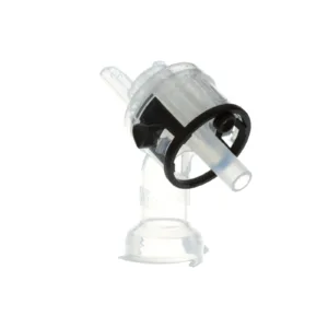 Clear plastic medical valve component