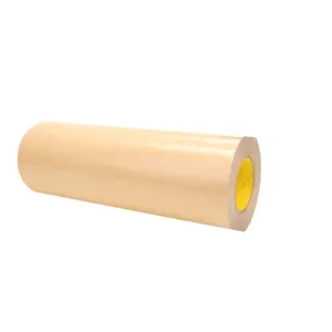 Brown kraft paper roll on white background