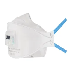 3M respirator mask with blue straps