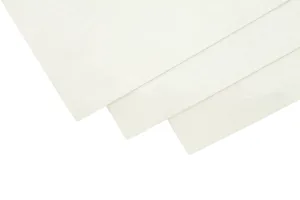 Three sheets of white paper overlapping