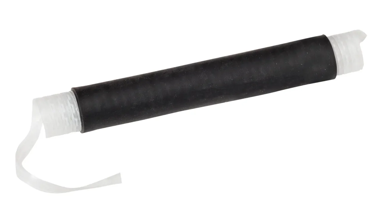 Black cylindrical object with transparent ends