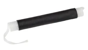 Black cylindrical object with transparent ends