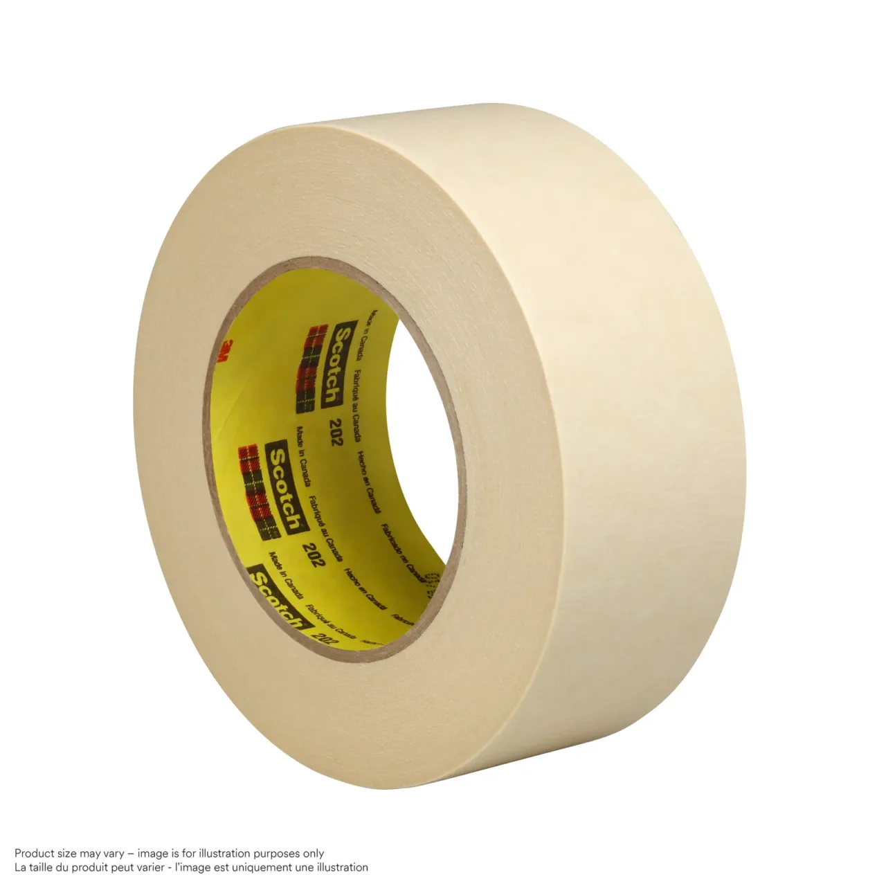 Roll of masking tape, close-up view