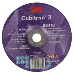 3M Cubitron grinding wheel, 7-inch, 98418 model