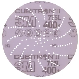 Cubotron II sanding disc with safety icons
