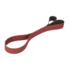 Red sanding belt looped tool
