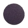 Purple textured circular floor rug