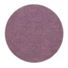 Purple abrasive sanding disc on white background.