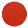 Red circular abrasive sanding disc