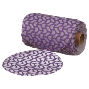 Purple mesh fabric roll with pattern