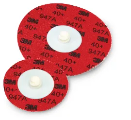Two red ECG electrodes with white centers