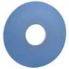 Blue grinding wheel with central hole.