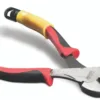 Insulated wire cutter with red and yellow handle.