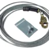 Safety cable and hook with accessory bag