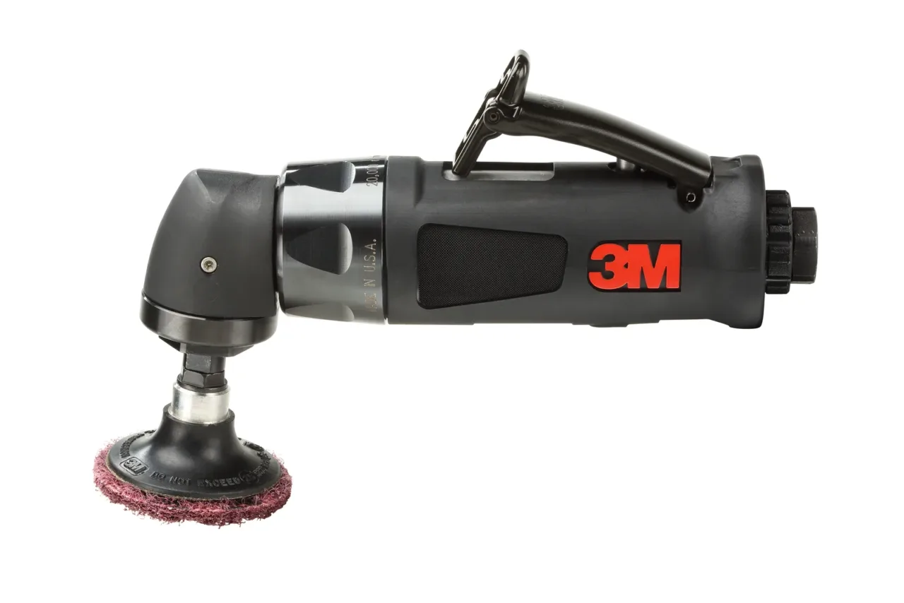 3M industrial angle grinder with disc attachment