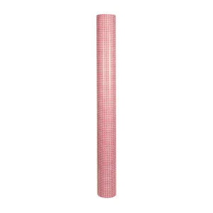Red and white polka dot wrapping paper roll