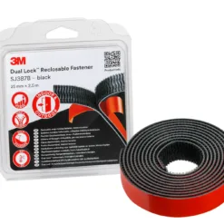 3M Dual Lock reclosable fastener packaging and roll.