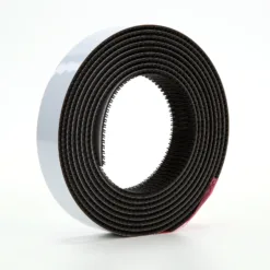 Black roll of hook and loop tape