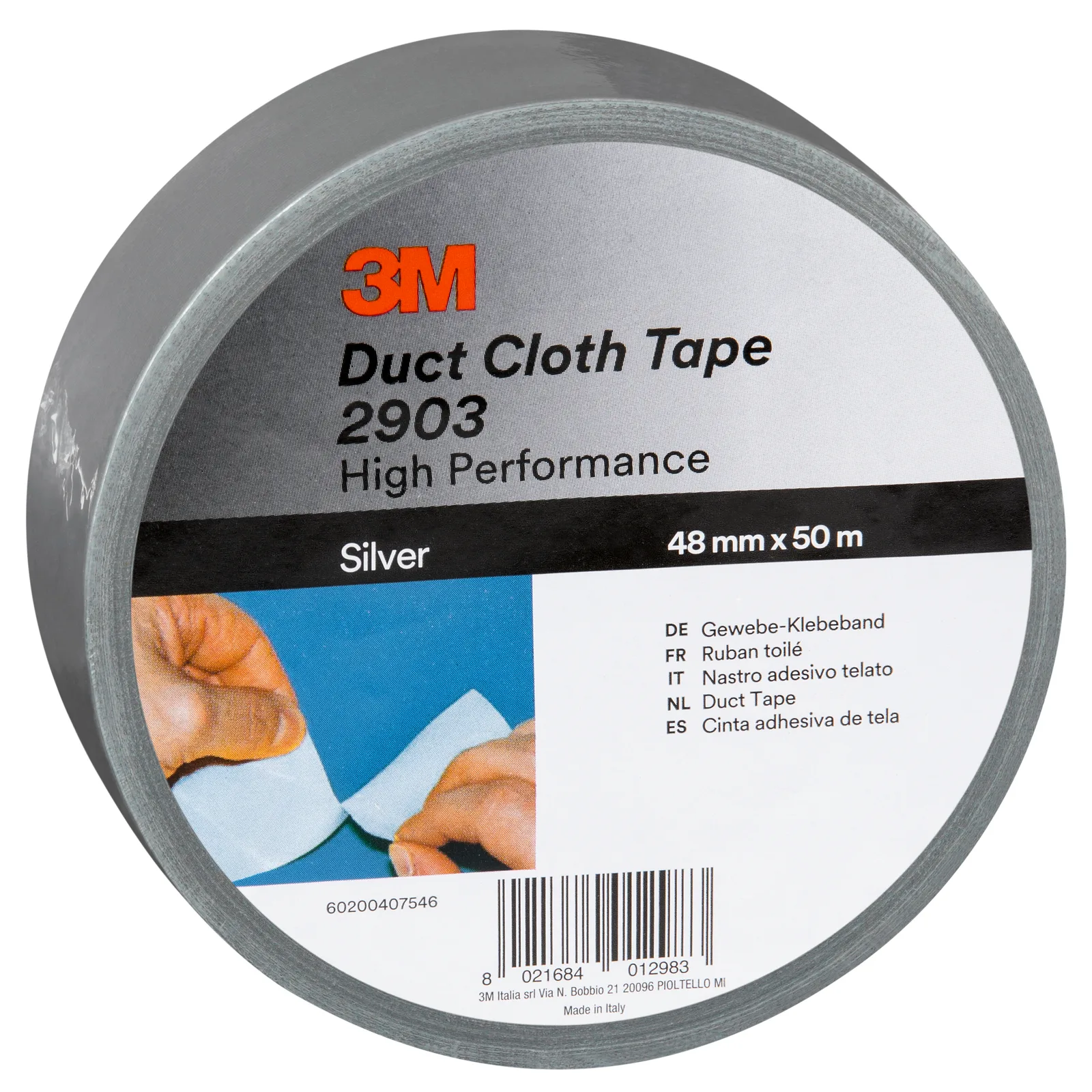 3M silver duct tape roll, high performance.