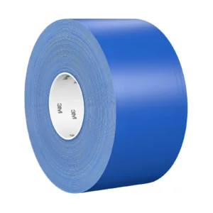 Roll of blue adhesive tape