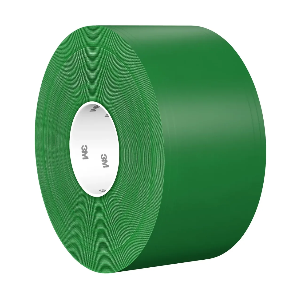 Green roll of industrial adhesive tape