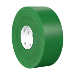 Green industrial adhesive tape roll