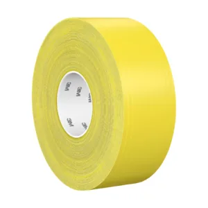 Yellow adhesive tape roll, 3M brand.