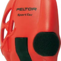 Red Peltor SportTac ear protector cover.