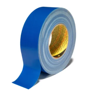Roll of blue adhesive tape