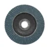 Blue abrasive flap disc for grinding or sanding